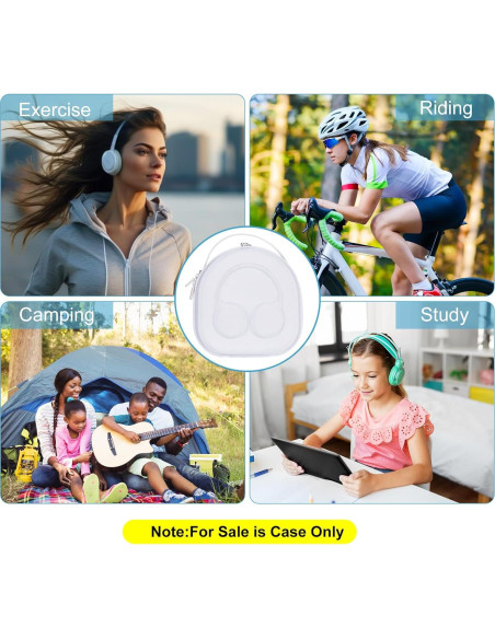 Funda Dura EVA ZUJFPL para Auriculares JBL y Sony - Blanca