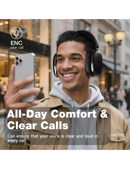 Auriculares Bluetooth AUDALA fp con Cancelación de Ruido 120H