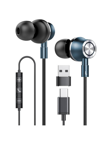 Auriculares USB C RAYHONTECH TC-4Pro con Micrófono y Aislamiento de Ruido