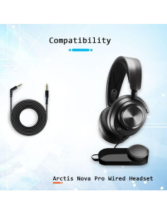 Cable de Reemplazo QJYTH 1.5m para Auriculares SteelSeries Arctis Nova Pro 2