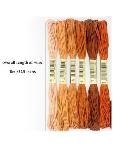 Kit de Hilos de Bordado Artxfovy 447 Colores 8m con Accesorios 2