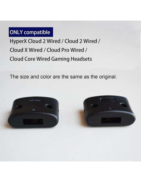Clamps de bisagra LYSvvx para HyperX Cloud II - Repuesto