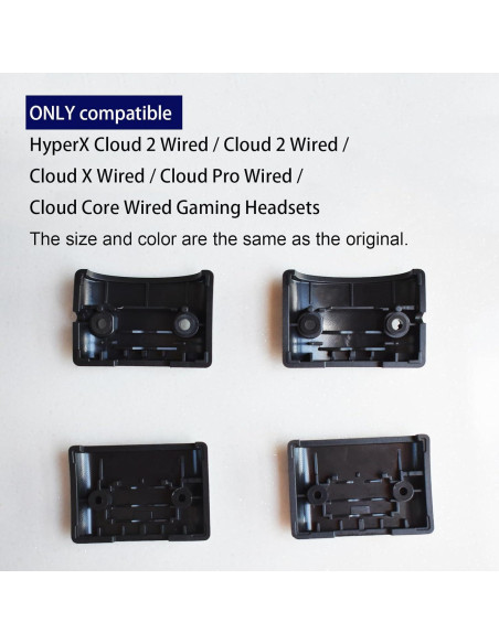 Clamps de bisagra LYSvvx para HyperX Cloud II - Repuesto