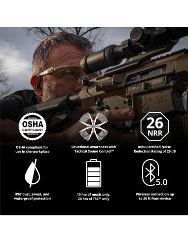 Auriculares ISOtunes Sport ADVANCE BT Verde OD - Protección Auditiva