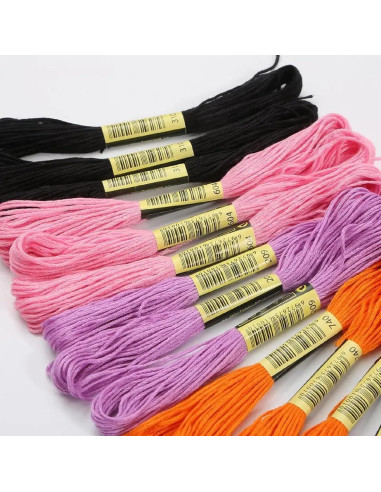 Kit de Hilos de Bordado Artxfovy 447 Colores 8m con Accesorios