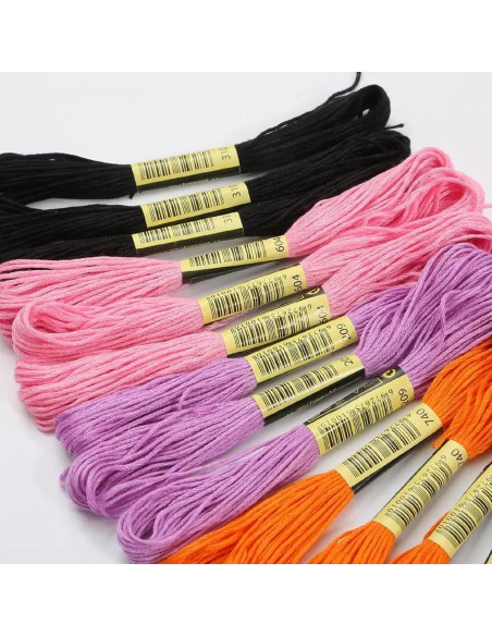 Kit de Hilos de Bordado Artxfovy 447 Colores 8m con Accesorios