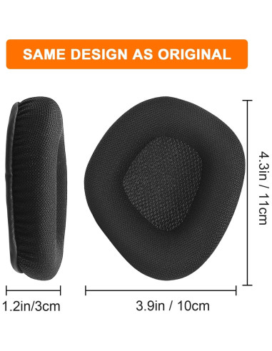 Almohadillas de Repuesto Corsair Void PRO RGB Gevo - Malla Negra