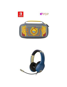 Funda Purah Pad 3D GLOW + Auriculares AIRLITE para Nintendo Switch
