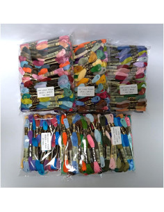 Juego de Hilos de Bordado de Algodón DMC 447 Tonos 8m 2