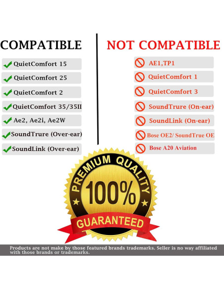 Almohadillas de Reemplazo Synsen para Auriculares Bose QC2 QC15 QC25 QC35