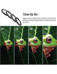 Kit de Filtros Macro Acuvar 40.5mm - 4 Piezas (+1, +2, +4, +10) 2