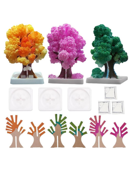 Kit de Crecimiento de Cristales WEBEEDY - 3 Árboles de Cristal