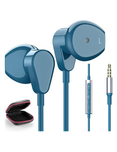 Auriculares con cable 3.5mm ASKUBSKU con micrófono y cancelación de ruido