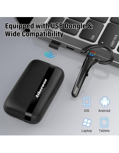 Auricular Bluetooth Inalámbrico Atheewon U8 con Cancelación de Ruido 2