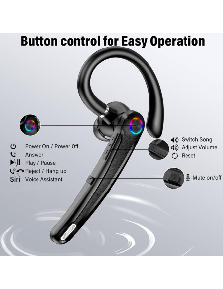 Auricular Bluetooth Inalámbrico Atheewon U8 con Cancelación de Ruido Auricular Bluetooth Inalámbrico Atheewon U8 con Cancelación de Ruido