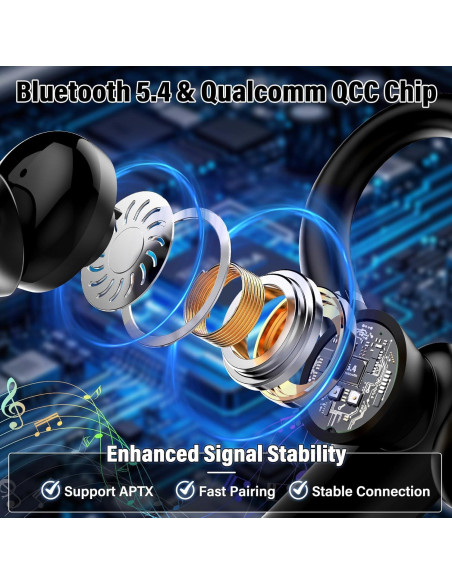 Auricular Bluetooth Inalámbrico Atheewon U8 con Cancelación de Ruido Auricular Bluetooth Inalámbrico Atheewon U8 con Cancelación de Ruido
