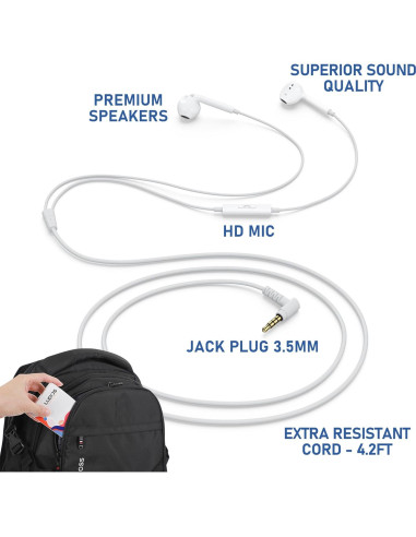 Auriculares LUDOS ZENITH con Cable 3.5mm - Sonido Nítido