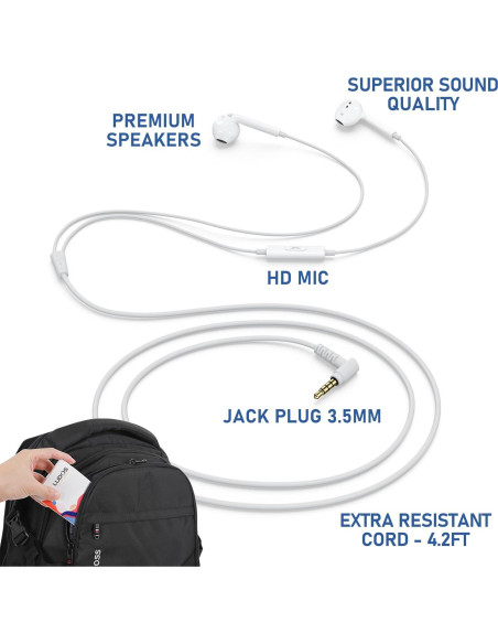 Auriculares LUDOS ZENITH con Cable 3.5mm - Sonido Nítido