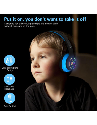 Auriculares LOBKIN para Niños Bluetooth 5.4 con ANC 50H