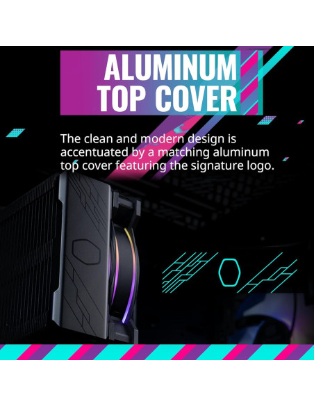 Cooler Master Hyper 212 Halo Negro Enfriador CPU 154mm ARGB