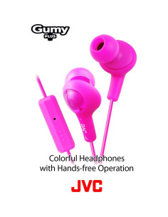 Auriculares In-Ear JVC HA-FR6 Gumy Plus Rosa con Micrófono 2