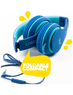 Auriculares iJoy para Niños con Micrófono - Protección Auditiva Azul 2