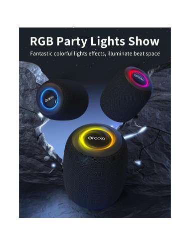 Altavoz Bluetooth Oraolo BS01 Portátil Impermeable 15W 30H
