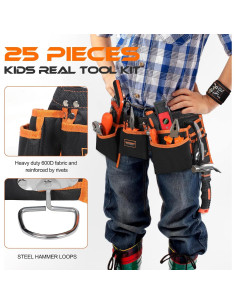 Kit de Herramientas Reales para Niños Mysterystone 25 Piezas 2