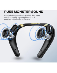 Altavoz Bluetooth Monster Boomerang con Banda para el Cuello IPX7 2