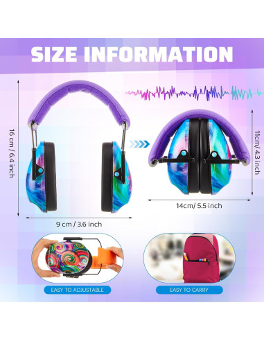 Auriculares Amylove para Niños con Cancelación de Ruido 27dB - 2 Piezas