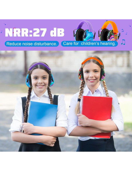 Auriculares Amylove para Niños con Cancelación de Ruido 27dB - 2 Piezas