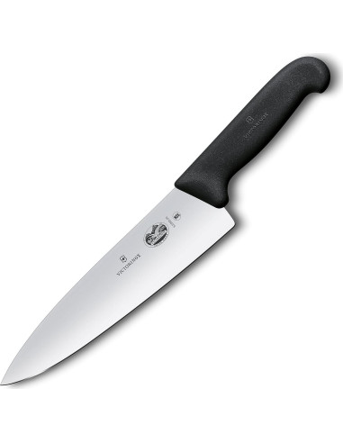 Cuchillo Chef Fibrox Pro Victorinox 20 cm + Afilador KitchenIQ