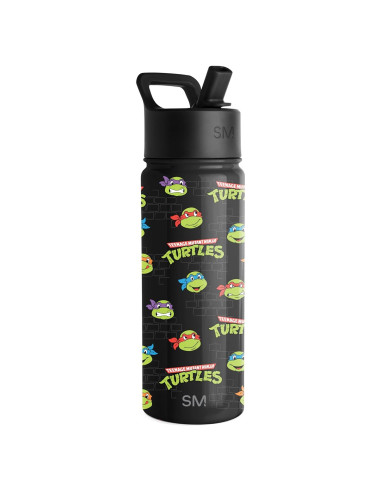 Botella de Agua Aislada Simple Modern 18oz TMNT Niños