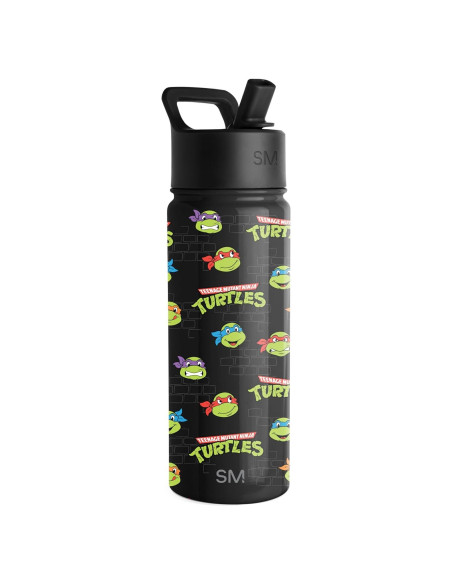 Botella de Agua Aislada Simple Modern 18oz TMNT Niños