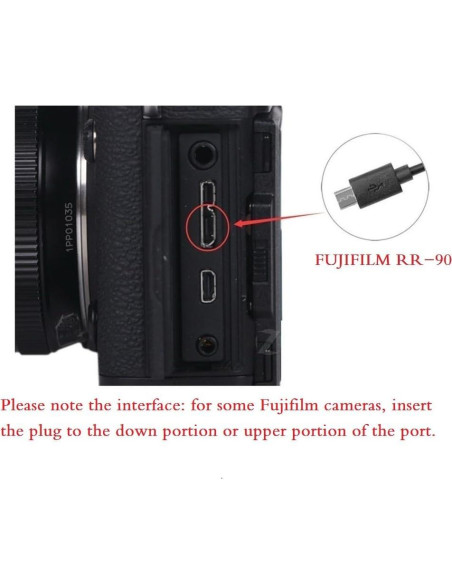 Cable de Control Remoto PHOLSY RR90 para Fujifilm GFX50S y más
