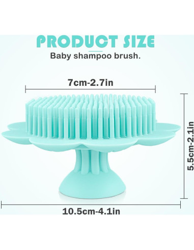 Cepillo de Silicona para Bebés LNQ LUNIQI - Masaje y Exfoliación
