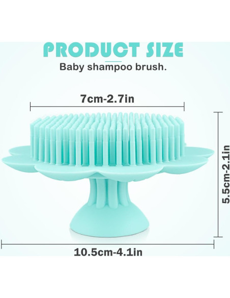 Cepillo de Silicona para Bebés LNQ LUNIQI - Masaje y Exfoliación
