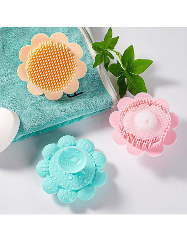 Cepillo de Silicona para Bebés LNQ LUNIQI - Masaje y Exfoliación