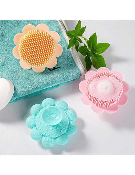 Cepillo de Silicona para Bebés LNQ LUNIQI - Masaje y Exfoliación