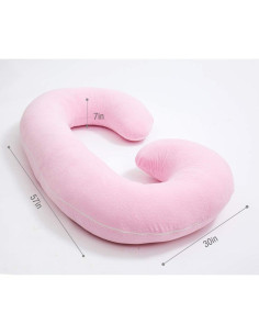 Almohada Corporal de Maternidad 1 MIDDLE ONE Rosa Claro 145 cm 2