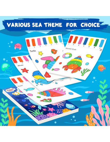 Set de Pintura de Acuarela para Niños FEREDO KIDS - Mundo Marino