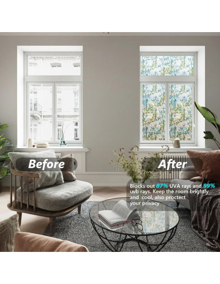 Película de Privacidad Finnez 44.5x198 cm Vinilo Anti UV