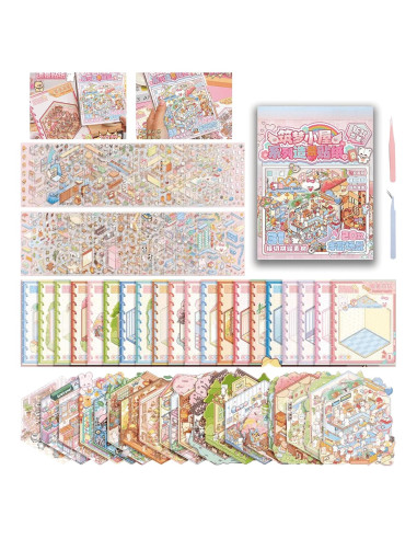 20 Juegos de Pegatinas 3D DIY TIYIMIYUXU para Adultos