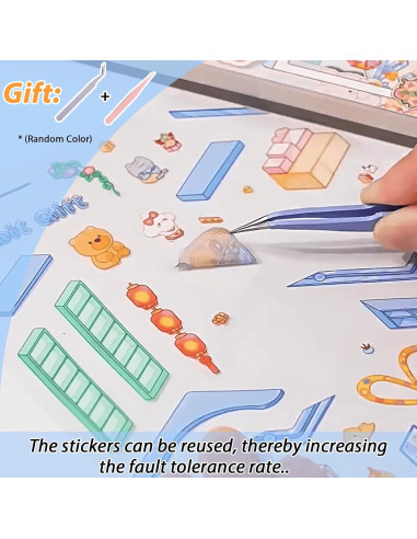 20 Juegos de Pegatinas 3D DIY TIYIMIYUXU para Adultos