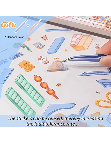 20 Juegos de Pegatinas 3D DIY TIYIMIYUXU para Adultos