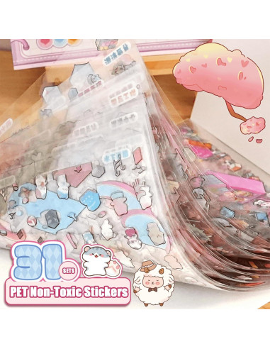 20 Juegos de Pegatinas 3D DIY TIYIMIYUXU para Adultos