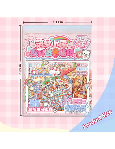 20 Juegos de Pegatinas 3D DIY TIYIMIYUXU para Adultos