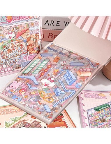 20 Juegos de Pegatinas 3D DIY TIYIMIYUXU para Adultos