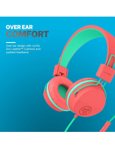 Auriculares JLab JBuddies Studio con Cable para Niños Durazno 2