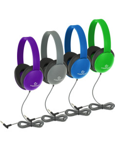 Auriculares Egghead para Niños con Cable Resistente 1.22m Azul 2